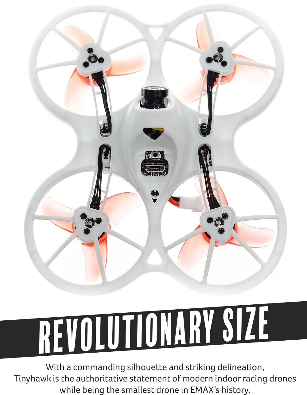 Emax Tinyhawk 75 мм F4 Magnum Mini 5,8G FPV Racing с камерой RC Drone 2~ 3S BNF с 2 парой 40 мм пропеллеров в подарок