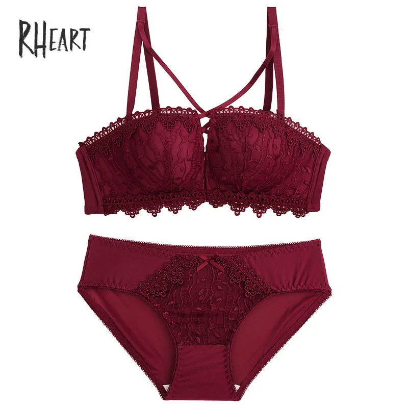 Roseheart женское модное серое Сексуальное белье цельные бюстгальтеры с вырезами хлопковые трусики беспроводные комплекты бюстгальтеров нижнее белье A B роскошные французские