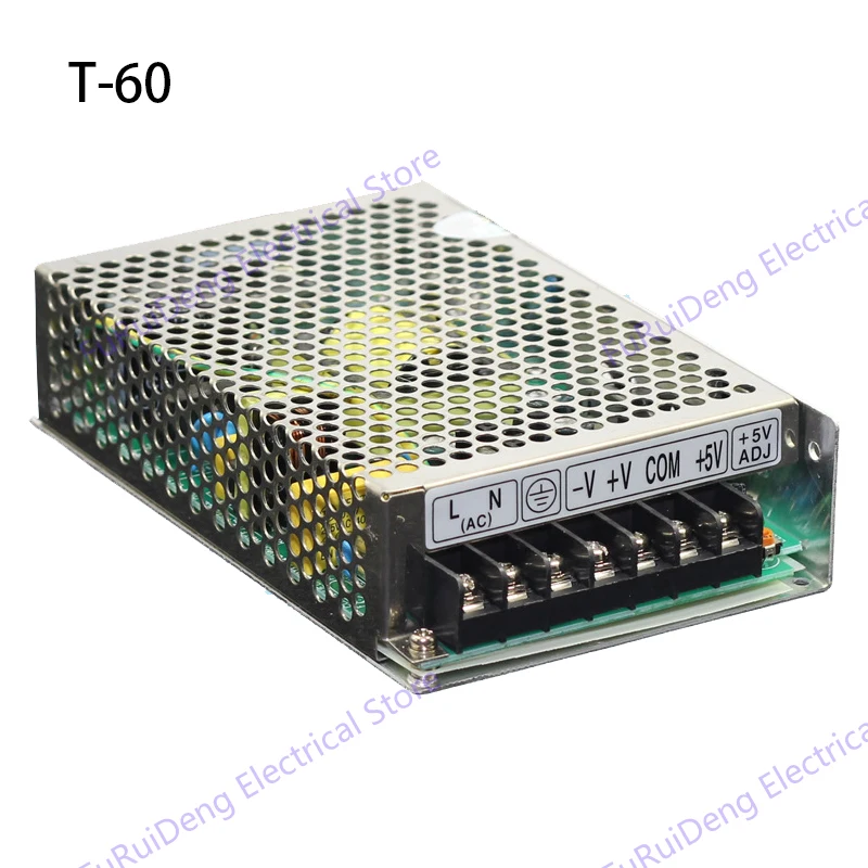 Тройной блок питания тройной выход DC5V, 12 V, 15 V, 24 V,-5 V,-12 V,-15 V T-30, T-50, T-60, T-100 30 W, 50 W, импульсный источник питания 60 Вт, 100 Вт