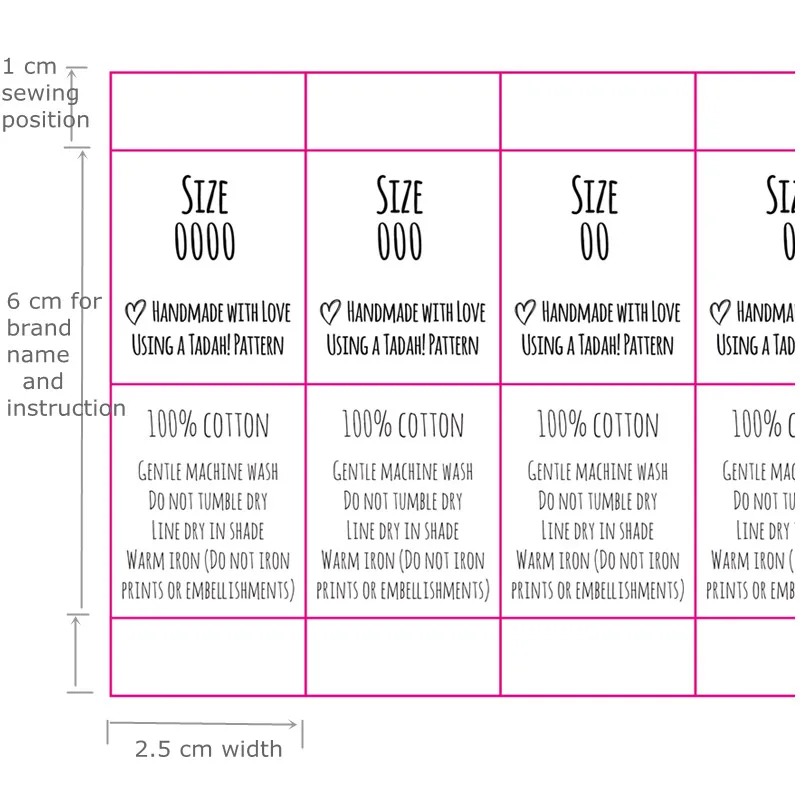 Рубашка атласная с инструкцией по стирке 2 5 см * 8 | Дом и сад
