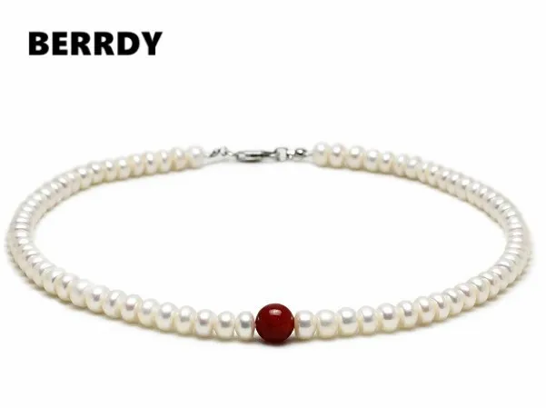 Ожерелье из натурального пресноводного жемчуга размером 7-8 мм | Украшения и