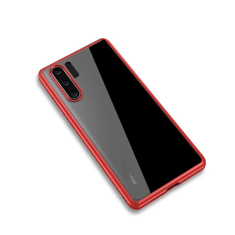 Red IPAKY прозрачный силиконовый чехол для телефона чехол на хуавей р30 лайт про р 30 30лайт 30про huawei P30 Lite Pro P п 30 64/128/256 GB бампер - Цвет: Red