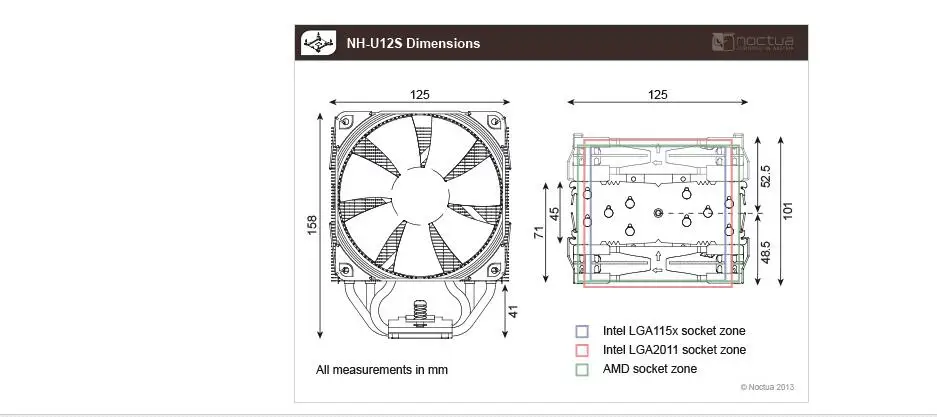Noctua NH-U12S SE-AM4 AMD AM4 PC компьютерный процессор кулеры для процессора вентиляторы охлаждающий вентилятор содержит теплоизоляционные кулеры