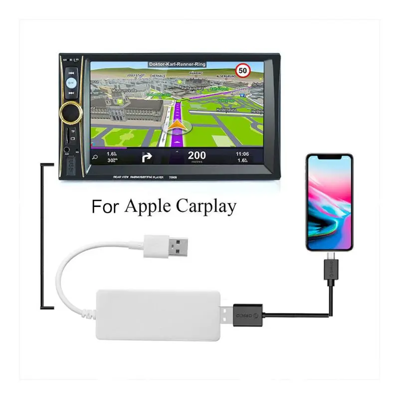 Мини Портативный USB CarPlay Smart Auto Link Dongle Car Stick для Apple Android навигация музыкальный