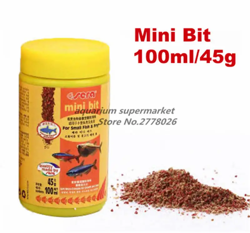 mini bit 45g Cichild discus betta guppy botton catfish все виды для мини-рыбы - Цвет: mini bit 45g