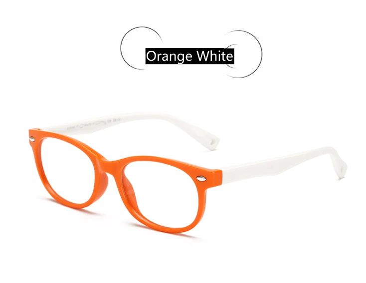 orange white WarBLade TR90 гибкие безопасные новые модные детские очки оправа с ремешком очки близорукость по рецепту оптические оправы очки - Цвет оправы: orange white