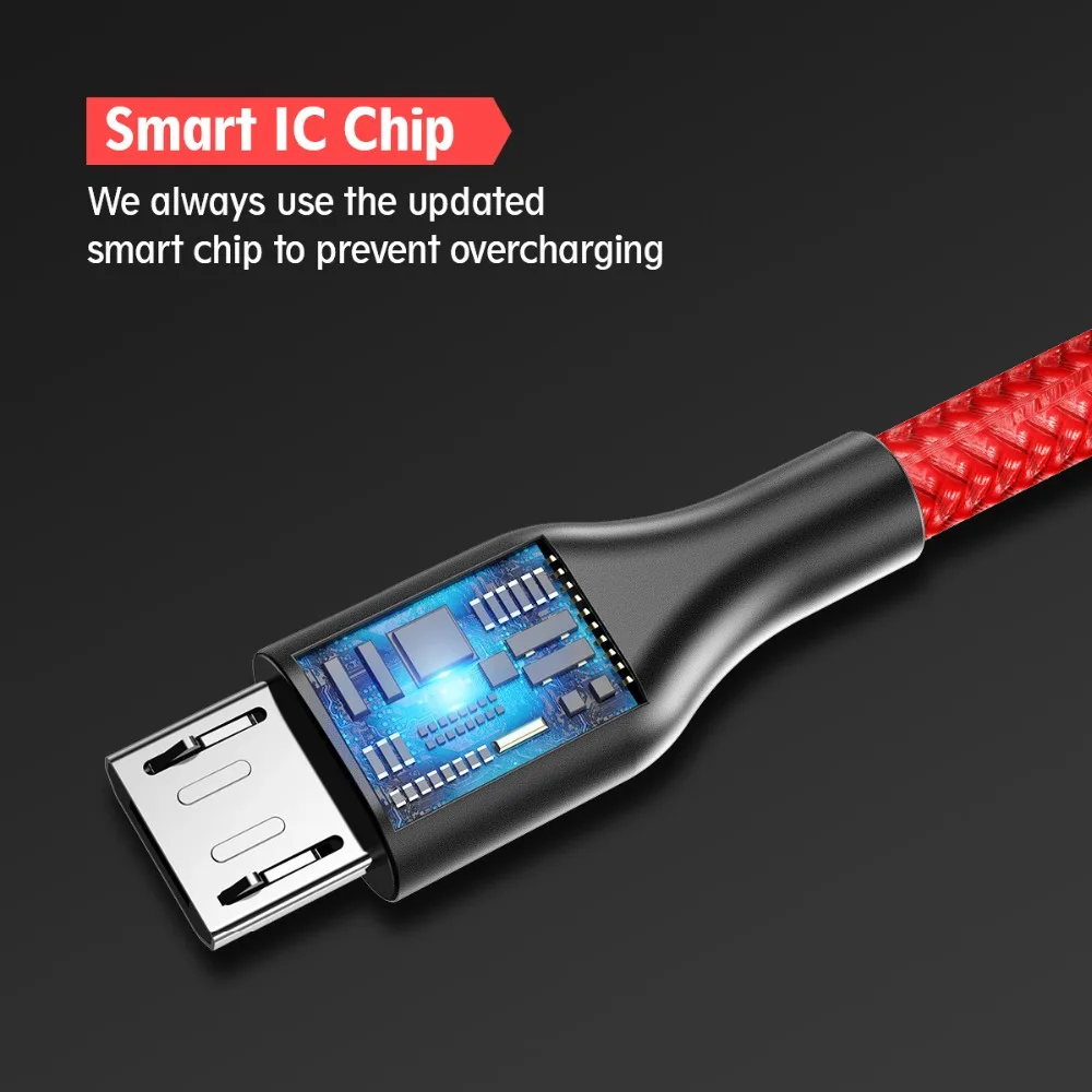 AIFFECT Micro USB кабель для samsung huawei Xiaomi LG мобильный телефон синхронизации данных Кабель