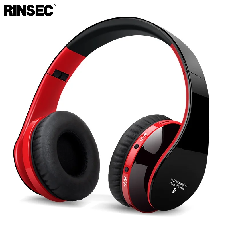 Rinsec гарнитура Bluetooth Беспроводной головная повязка Hi-Fi наушники с микрофоном