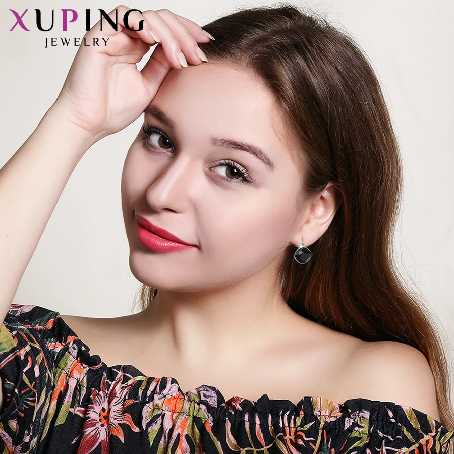 Xuping Роскошные серьги-кольца ювелирные изделия Кристаллы от Swarovski вечерние подарки темперамент для женщин девочек M73 \ M74 M75-20353