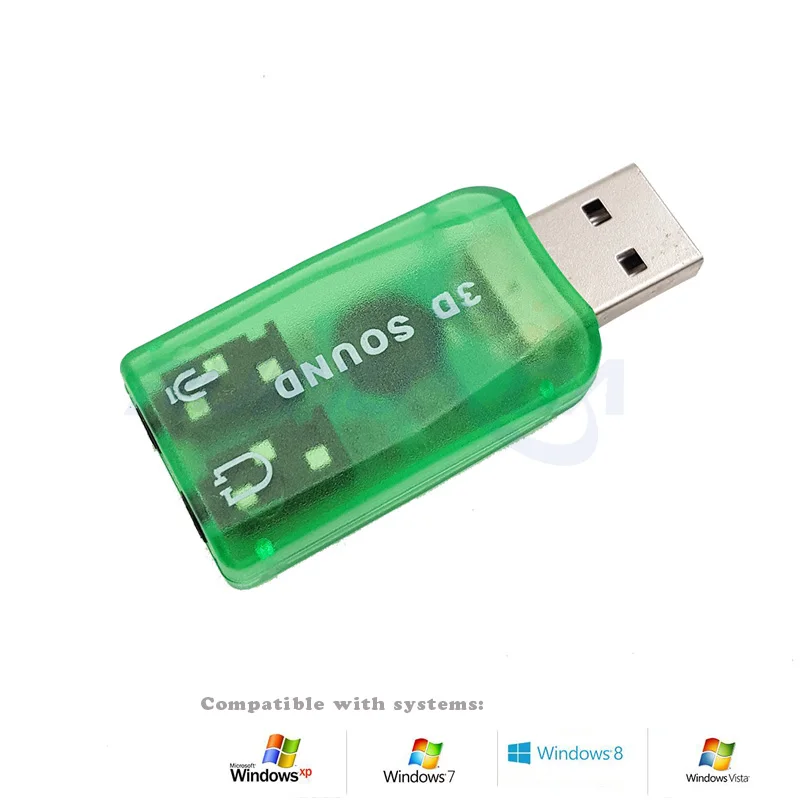 5.1 3D USB sound card Audio interface External adapter for Laptop computer | Компьютеры и офис