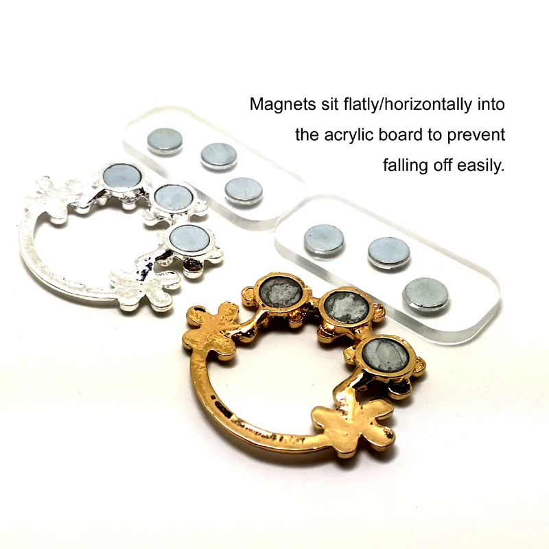 Магнитный держатель для очков металлический цветок значок брошь модное