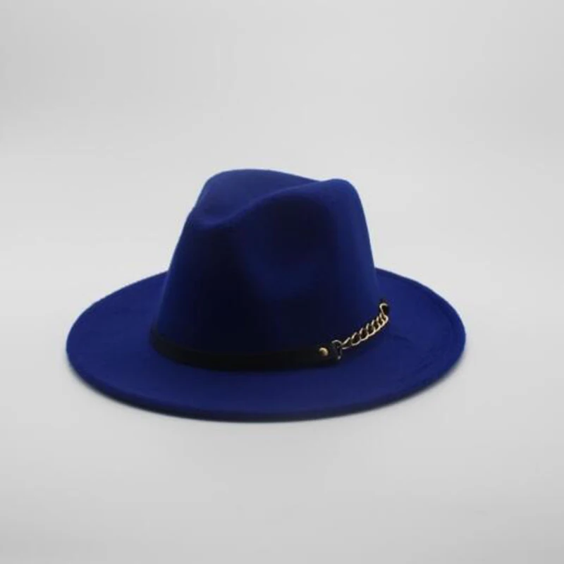 Fashion female woolen black hat pink solid color fedora ladies felt hats leather belt winter women jazz 2017 new arrival|Мужские