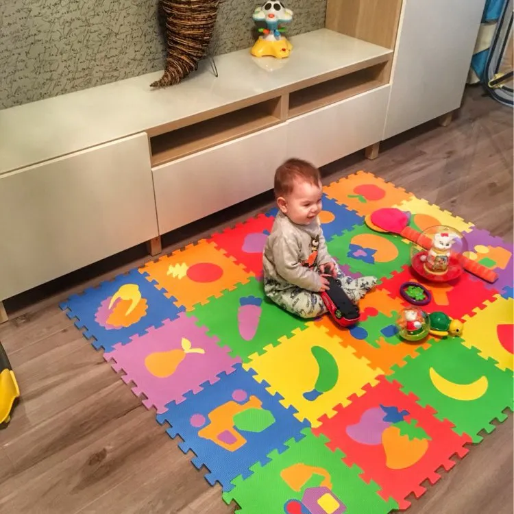 10 шт. 30*30 см детский коврик-головоломка детский игровой коврик плюшевый коврик EVA детский Поролоновый ковер мозаика коврики для игры в пол 4 стиля PX10