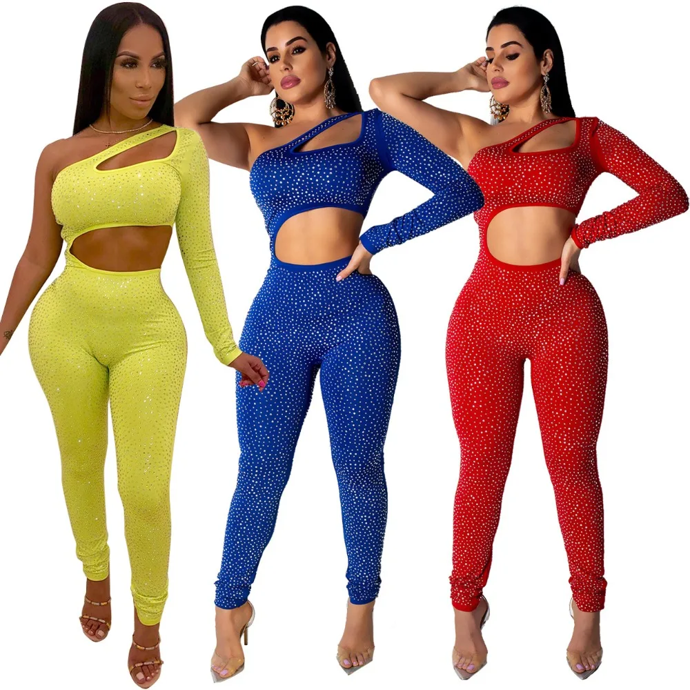 Женские комбинезоны со стразами в европейском и американском стиле Amazon explosion