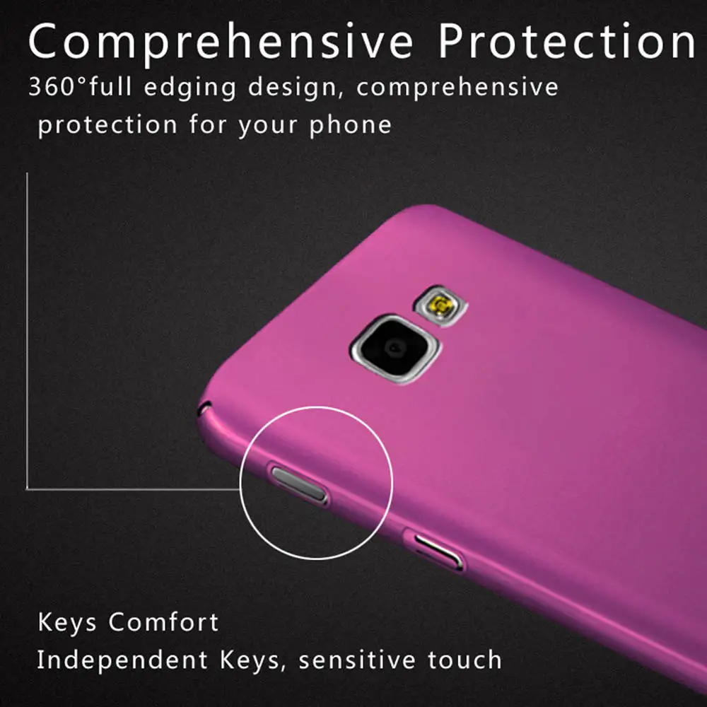 Luxury Hard PC Plastic Case For Samsung Galaxy J7 Prime G6100 5.5&quot Frosted Phone J7Prime Back Cover | Мобильные телефоны и