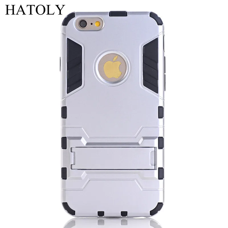 Чехол HATOLY для iPhone 6 противоударный Гибридный Прочный силиконовый резиновый