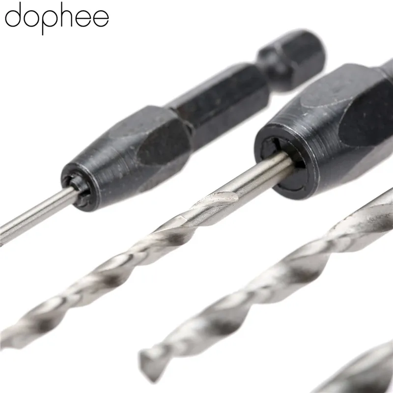Dophee 5 шт. Набор сменных спиральных Сверл С шестигранным хвостовиком