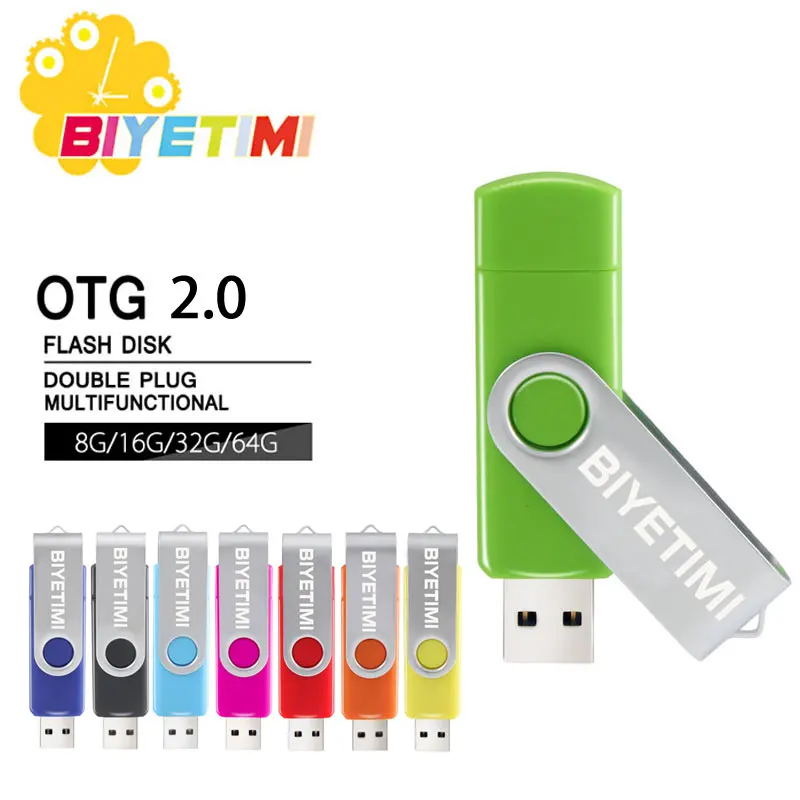 Универсальный usb флеш накопитель Biyetimi 6 цветов OTG 4 ГБ 8 16 32 64 ГБ|u disk|flash drivependrive 4gb |