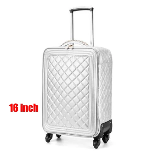 1SET Новая мода 1" 20" 2" дюймов женская кожаная Ретро сумка на колесиках 24 Дорожный чемодан pu кожаный набор для ручной клади - Цвет: 1SET