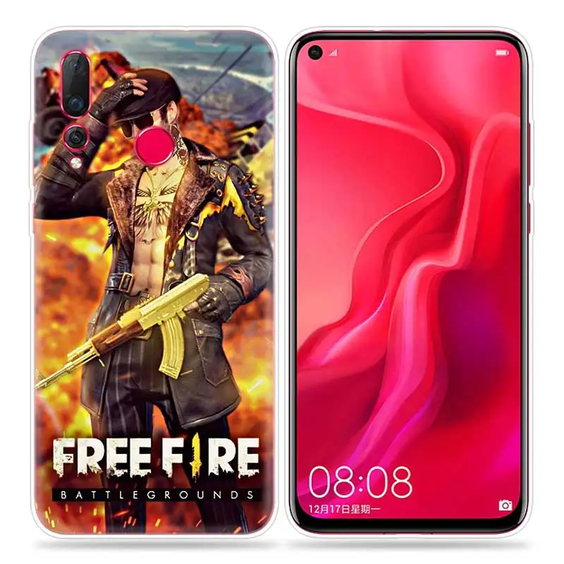 Free Fire Cartoon Ultra-thin Case for Huawei Honor 20 10 8S 8A 8C 8X Play 20i V20 Lite Pro Y9 Y7 Y6 Y5 Cover Fundas - Цвет: 04