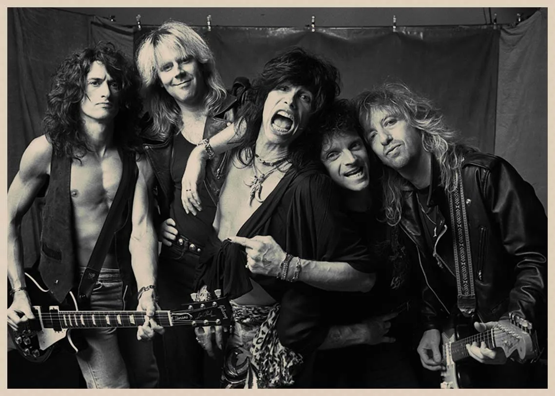 Серый Aerosmith рок-музыка плакаты Винтаж Плакат(без рамки) Ретро-постер к фильму стикер стены домашний декор крафт-бумага/Ретро плакат MU35 - Цвет: Серый