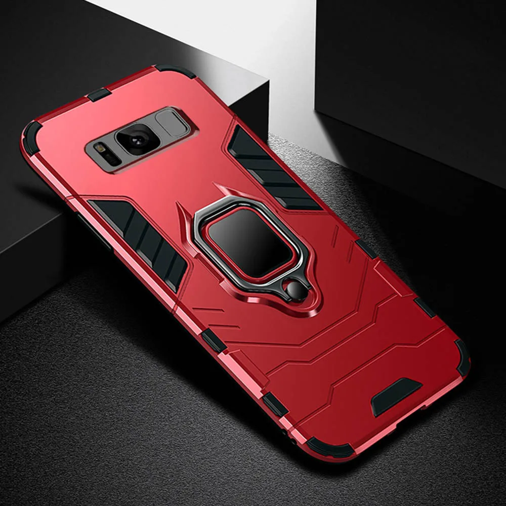 Автомобильный Магнитный чехол для телефона samsung Galaxy S10 Lite S9 S8 Plus Note 9 для J4 J6 A8 Plus A7 A9 J2 Pro Чехол для адсорбции - Цвет: Red