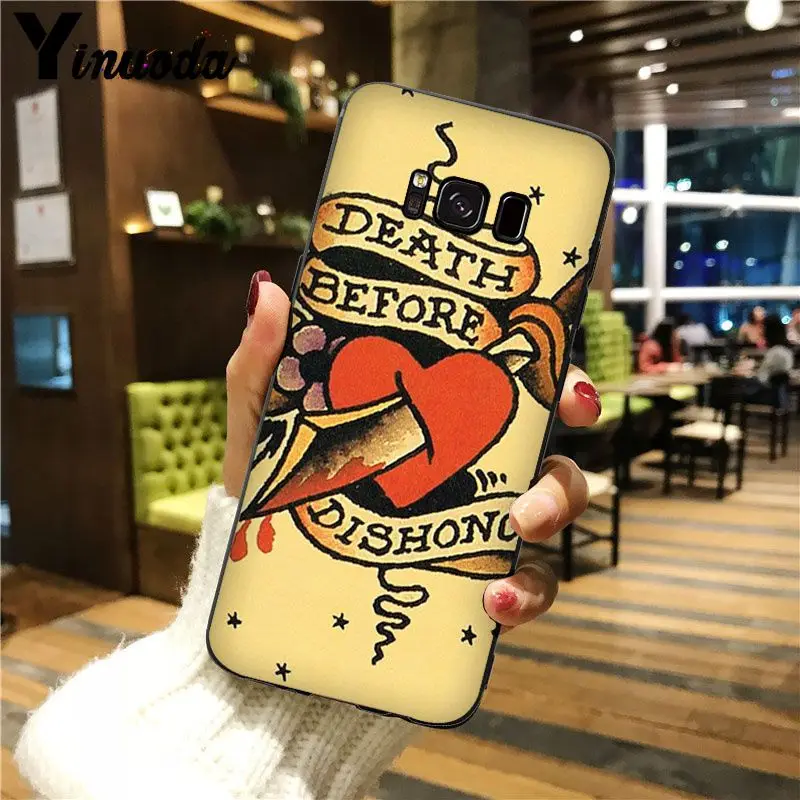 Ультратонкий чехол для телефона Yinuoda с рисунком Сейлор Джерри и татуировкой 06 GALAXY
