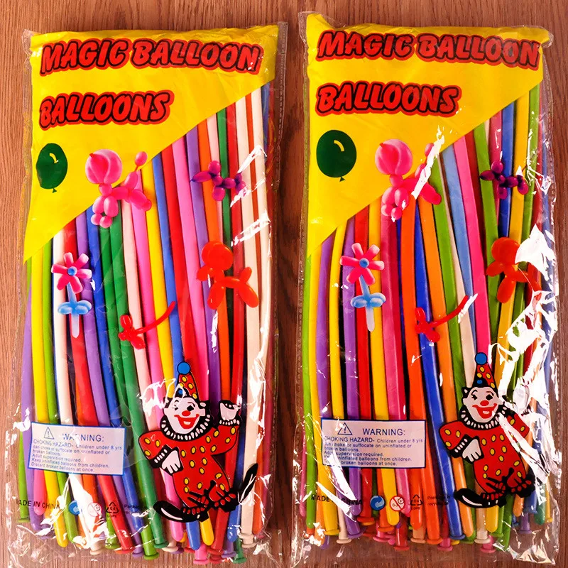 Zilue 100PCS/Lot Latex Balloons Modelling Animal Birthday Party Wedding Christmas Decoration Balloon Kids Toy Long Baloon | Дом и сад