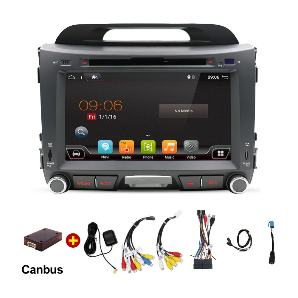 2 din автомобильное радио gps android 9 0 автомобильный dvd для kia sportage R 2014 2011 2013 2015