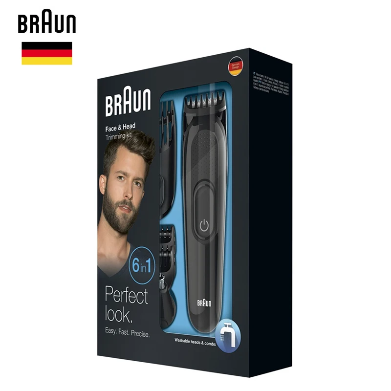 Бритва для мужчин Braun 6 в 1 триммер бороды MGK3020 устройство бритья ушей носа волос