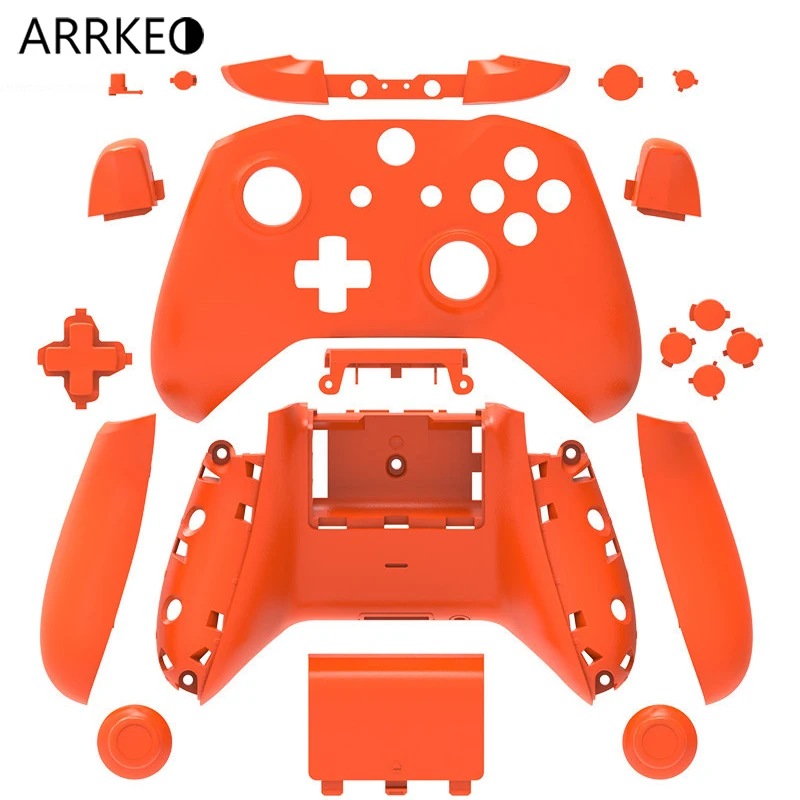 ARRKEO матовый оранжевый чехол для замены чехла кнопки Модный комплект Microsoft Xbox One S