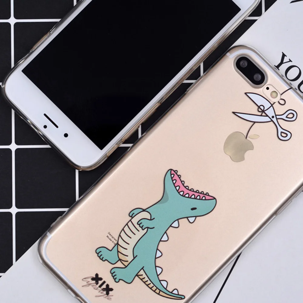 Чехол для iPhone 11 Pro чехол телефона 5 дюймов 6 6S 7 8 Plus X XS Max Симпатичный Динозавр