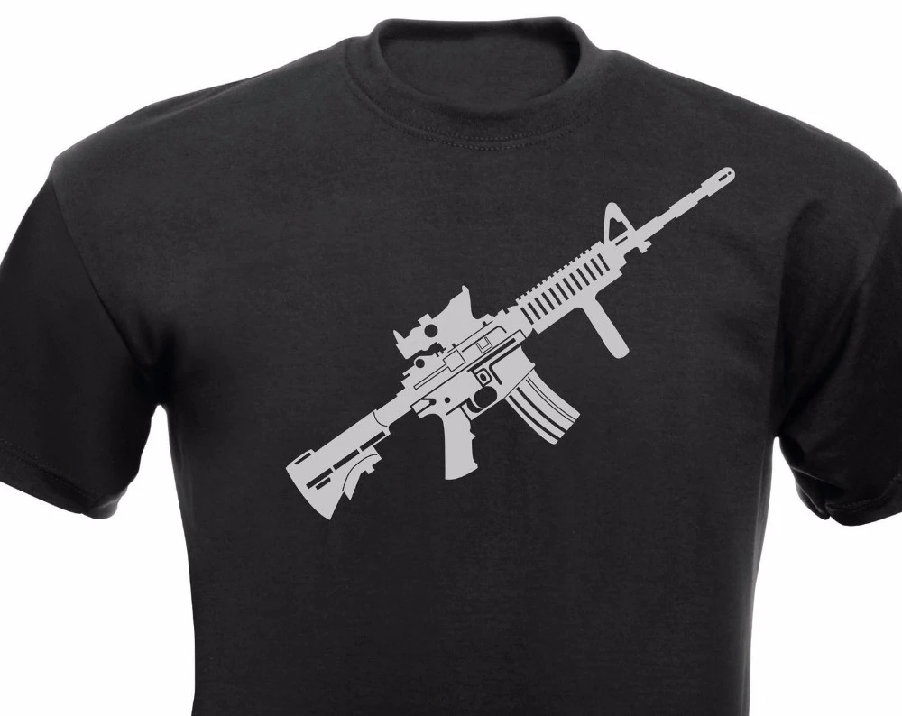 Модная футболка с графическим дизайном M4 A1 Sturmgewehr Karabiner M16 Waffe Weapon Us Armycasual Homme футболка