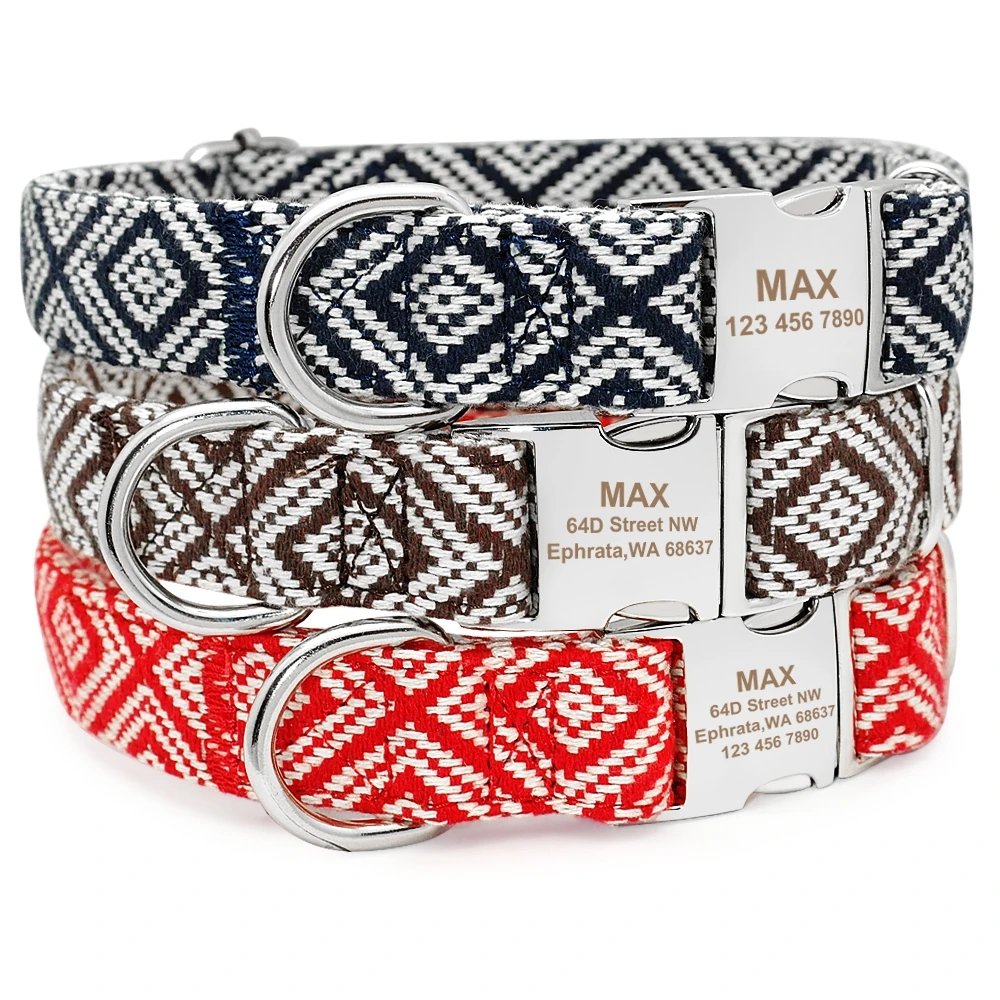 Персонализированные ошейники для собак на заказ щенков аксессуары мопса