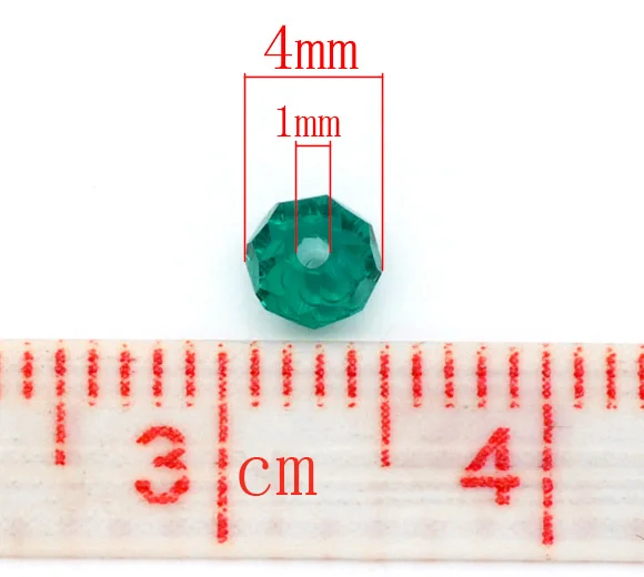 DoreenBeads популярный новый стеклянный шар свободного покроя зеленый малахит