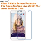 Для Asus Zenfone Live ZB501KL, 5,0 дюйма, Новая прозрачнаяАнтибликовая матовая защитная пленка HD для экрана, защитная пленка (не закаленное стекло)