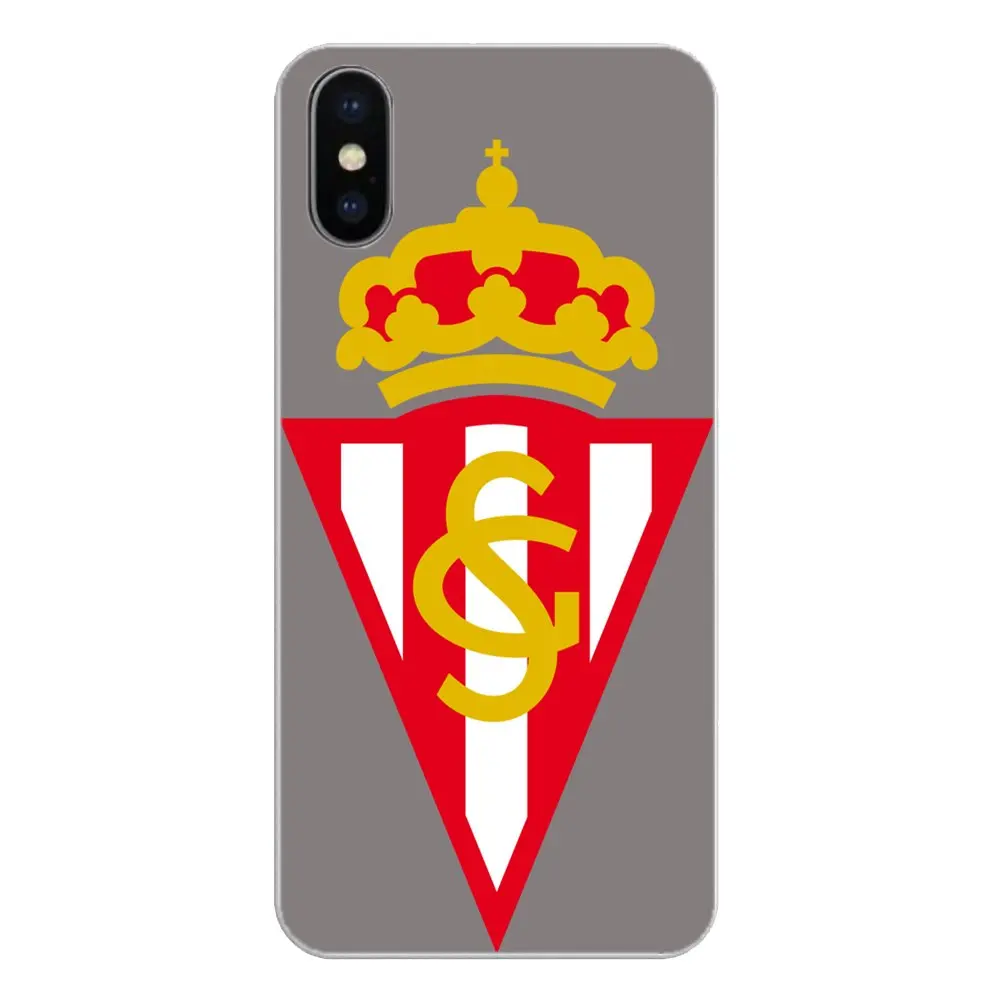 sporting gijon logo Anciana Fans Club Silicone Phone Cases Cover For Samsung Galaxy Note 8 9 S9 S10 A8 A9 Star Lite Plus A6S A9S |