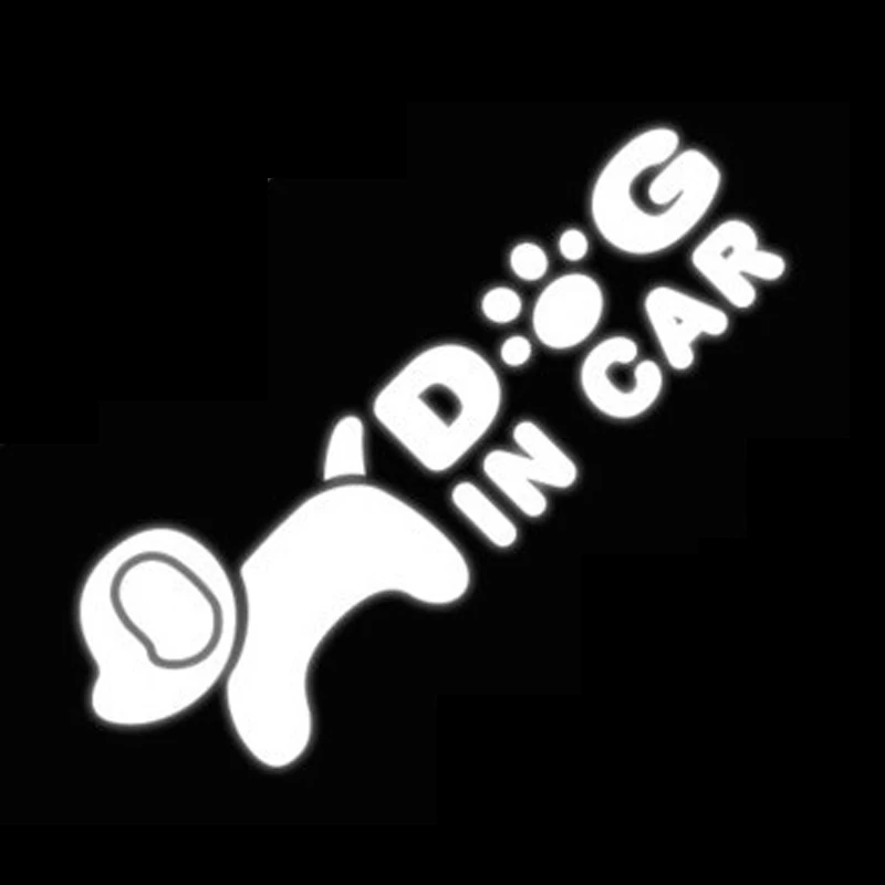 30 шт./лот оптовая продажа собака в автомобиль мультфильм личность окна винил