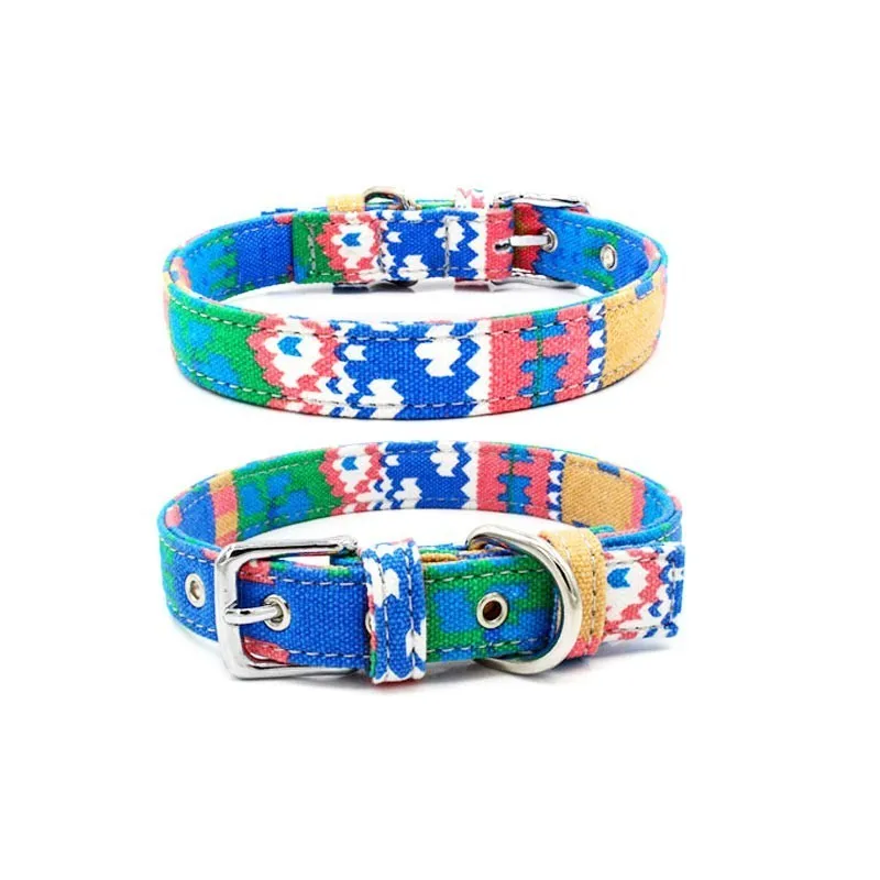 strawberry collar Ошейник для питомцев кошек и собак, нейлоновый ошейник, отражающий поводок, веревка в богемном стиле, ремешок на шею, новинка для мопса, золотистые волосы - Цвет: strawberry collar