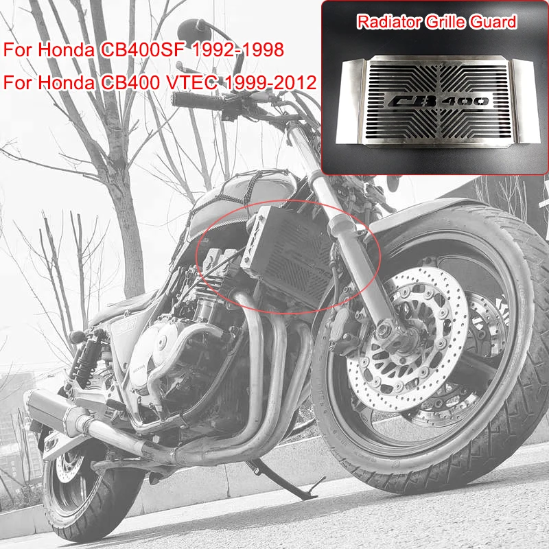 Решетка радиатора из нержавеющей стали для Honda CB 400 CB400 VTEC 1 2 3 4 CB400SF Защитная крышка