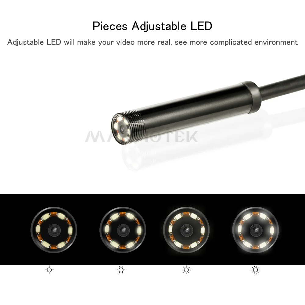 MARVIOTEK 8 мм эндоскоп камера Android телефона USB бороскоп Камера змея трубки Softwire ПК 2/5/10