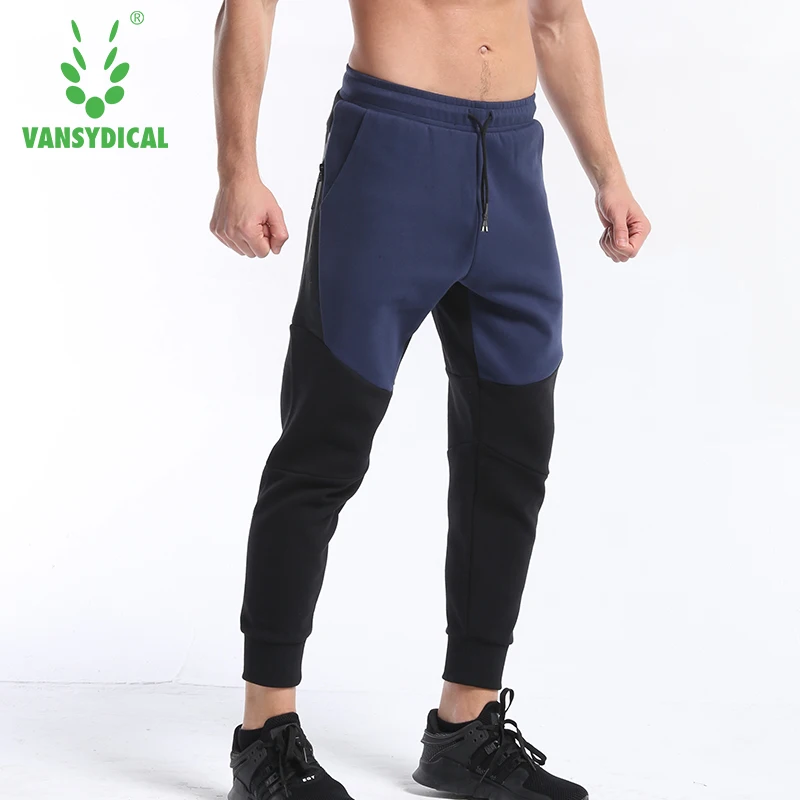 Vansydical Мужские Бег Спортивные штаны Фитнес Леггинсы спортивные футбольные