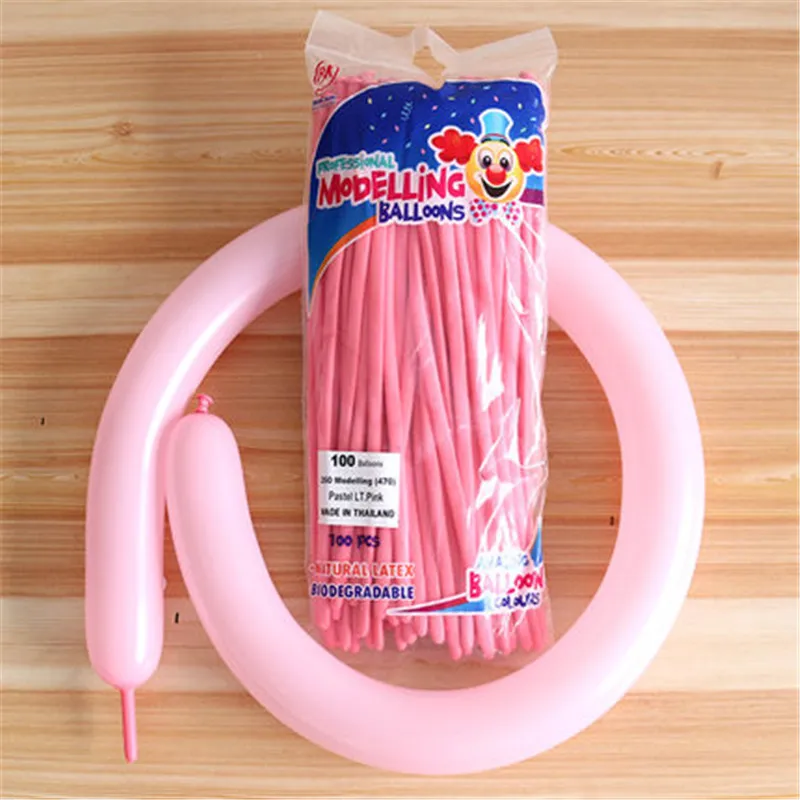 pink 20 шт./лот милые DIY Магии длинные воздушные шары для моделирования на день рождения Свадебная вечеринка латекс Twist шары BK Таиланд высокое качественный воздушный шар - Цвет: pink