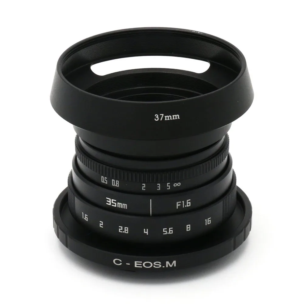 Объектив видеонаблюдения FUJIAN 35 мм f/1 6 C для беззеркальной камеры Canon EOS M EF M|lens for