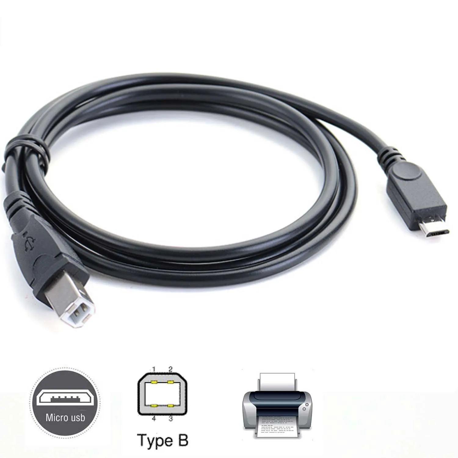 Кабель micro usb папа USB 2 0 B для передачи данных OTG телефона планшета электронного