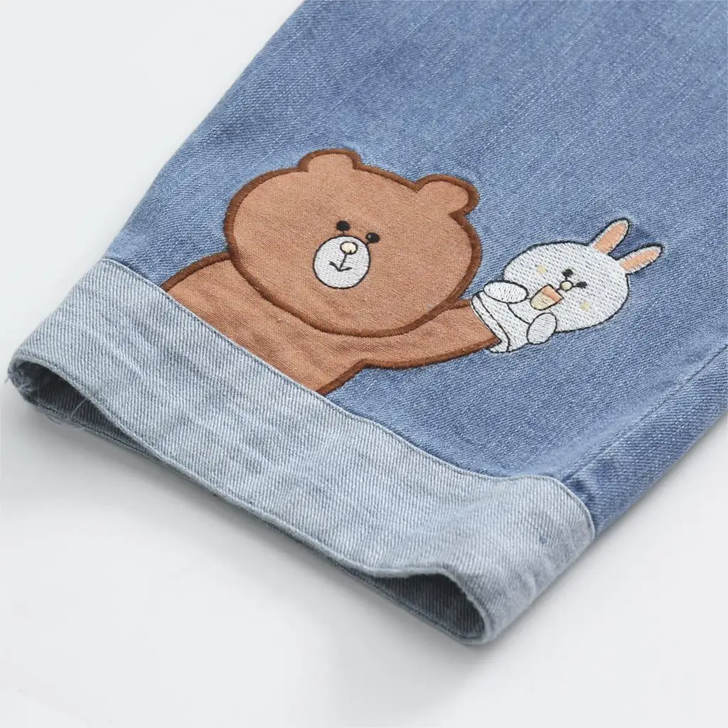 Винтажные джинсы в стиле девушки Мори новинка весны 2019 модные брюки большого