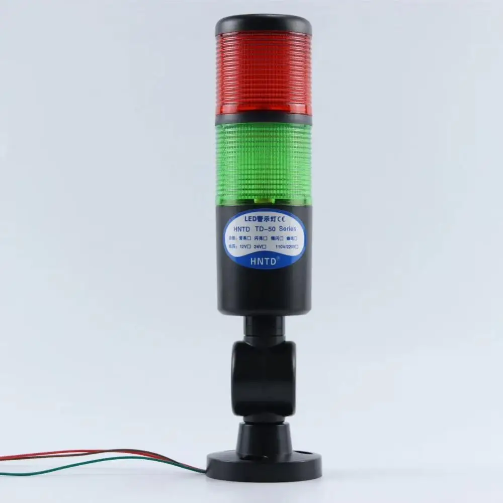 2 stack with buzzer Черный корпус, 24 В, промышленный сигнальный башенный безопасный светильник, светодиодный многослойный складной звуковой сигнал, предупреждающая Предупреждение - Цвет: 2 stack with buzzer
