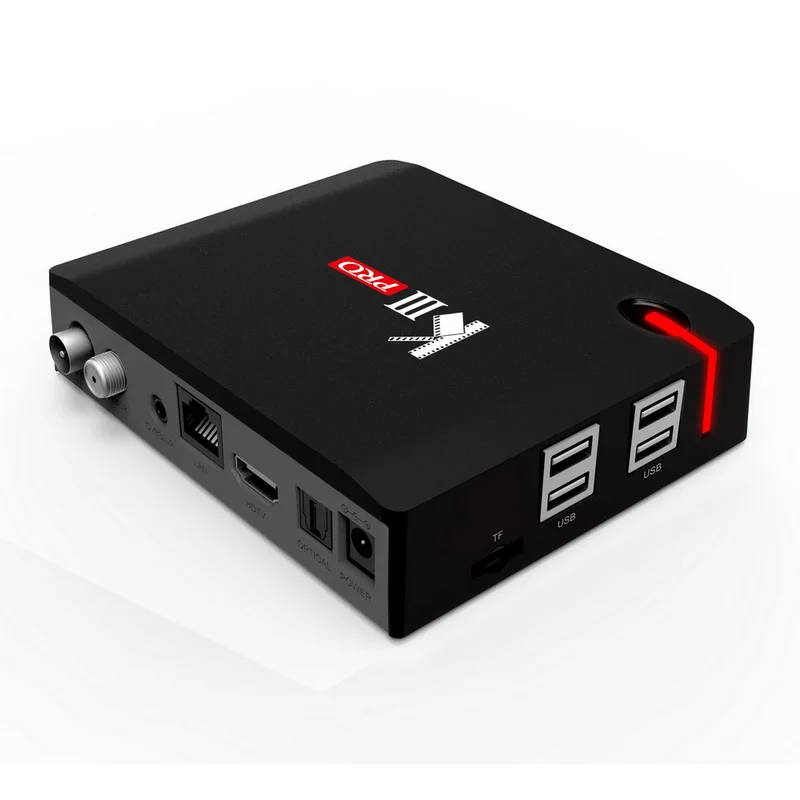 10 шт. MECOOL KIII Pro Android ТВ приставка спутниковый ТВ приемник DVB S2 T2 DVB-C 3g 16G Amlogic S912 4K 3D медиаплеер Wifi