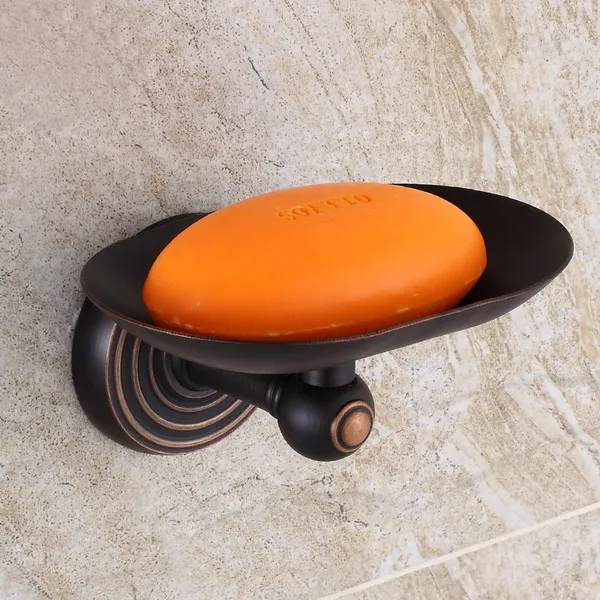 Soap Dish Масло втирают бронзовые аксессуары для ванной комнаты Набор полотенцесушитель держатель для туалетной бумаги настенный набор оборудования для ванной - Цвет: Soap Dish