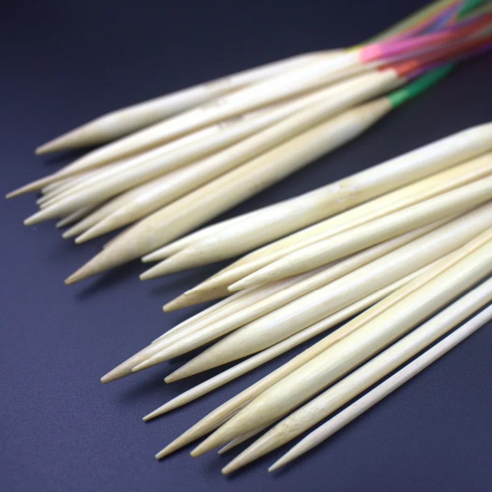 Разноцветные пластиковые трубки гладкие бамбуковые круглые крючки для вязания